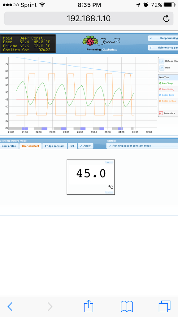 Large swings while trying to get constant lager temp [solved ...