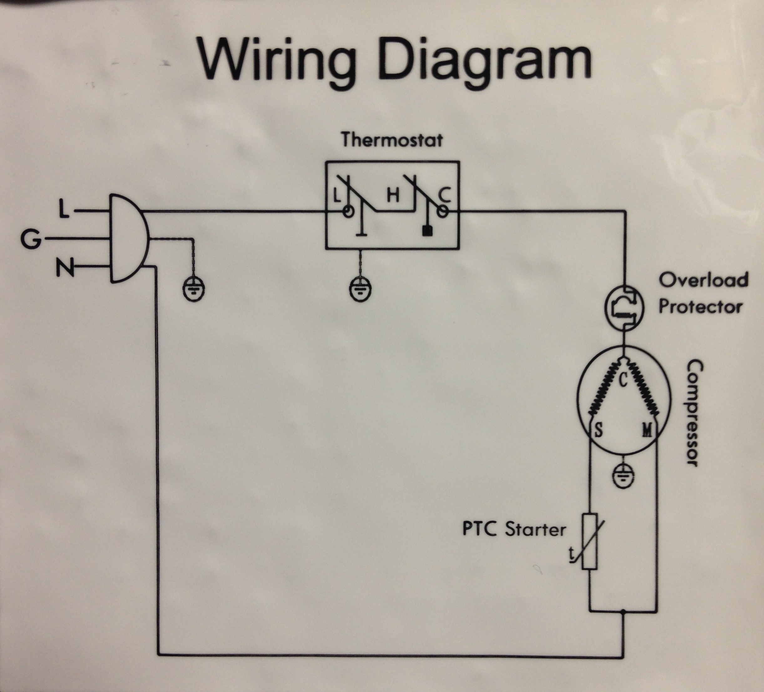 Fridge Compressor Wiring Wiring Refrigeration Refrigerator D